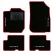 QUEMAR Tappetini Auto per Dacia Duster 2010-2017, Bordo Rosso, 4 Ricami