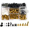 JHYBDP Clip Schrauben Kit Di Bulloni Per Carene Moto Per YAMAHA Per BWS50 Per BWS 50 Clip Fissaggio, Viti E Dadi Per Carrozzeria Kit Viti Bulloni Carenatura Moto(Oro)