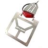 Generico Portatarga Pieghevole Universale per Codino Stretto CC 125 300 450 Motard Enduro Moto Con Faretto Rosso