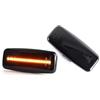 AHRPKAMERD Per Patrol Y61 GU Sylphy Luce Di Posizione Laterale A LED Dinamica Sequenziale Per Parafango Anteriore Luce Di Direzione Direzione Lampada Freccia Retrovisore(Black)