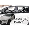 J&J AUTOMOTIVE Deflettori d'Aria per Audi A4 B9 Wagon 2015-2024, Set da 4 Pezzi, Nero Fumé Oscurato Heko