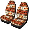JoyLamoria - Set di 2 coprisedili anteriori per auto, motivo: sognatore nativo americano, coperta da sella, coprisedili con stampa di cavalli, compatibili con la maggior parte delle auto, SUV, furgoni