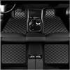 MLNBVN 4 Pezzi Auto Tappetini In Pelle per Kia XCeed 2023 2024+, Impermeabile Tappeto Antiscivolo Tappetino Interni Protezione Accessori,A Black