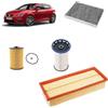 OP Kit filtri per Seat Leon 5F 1.6 TDI 2012-2019: 4 filtri (abitacolo, aria, olio, gasolio) OP