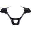 Rugnipw Accessori interni Per Golf 7 Per GTI MK7 Per POLO 2014 2015 Per Jetta MK6 2015 2016 Adesivo Per Rivestimento Volante Interno Auto modanature interne(Nero)