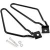 Akozon staffa per borsa moto + Motociclo Saddlebag Mount, 1 set Premium Iron e Cromato Saddlebag Mount per XL883/1200 HD1450/1584 Facile installazione (nero)