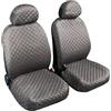 Auto Accessori Lupex - Coprisedili Auto Anteriore Universali, colore Grigio Chiaro, coppia fodere auto o furgone 2 posti, tessuto cotone trapuntato, set protezione sedile anteriori