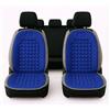 Auto Accessori Lupex Coppia di schienali universali, Materiale poliestere,Set coprisedili anteriori, kit 2 pezzi con 92 sfere massaggianti, per sedili auto furgone autobus camion sedia ufficio (Royal)