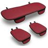 Auto Accessori Lupex Coprisedile Seduta 3 pezzi Universale Auto | Protezione Sedile 2 Anteriore e 1 Posteriore | Protector Comfort Automotive Cuscino Interni (Silk Ice Rosso)