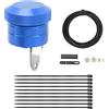Fabater Oliatore per Catena per Moto, Oliatore per Catena per Moto a Controllo Manuale, Parte della Coppa Dell'olio per Moto, Accessori Modificati, Facile da Usare (Blu)