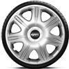 Generico Set 4 Copricerchi Auto Universali 13 14 15 16 Pollici - Design Sportivo con Fissaggio a Scatto - Compatibili con Cerchi in Acciaio o Ferro - Montaggio Facile Senza Attrezzi (Opus, 15)