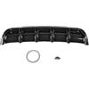 OUKENS Diffusore Pinna Di Squalo, Diffusore Spoiler Aletta Di Squalo Paraurti Posteriore Auto Universale Nero(Fibra di carbonio)