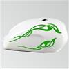 Generico Kit 4 adesivi serbatoio tribale tribal tattoo moto compatibile con shadow rebel vulcan boulevard chief harley bob chopper old style vintage Cod. 2176 (064 Verde Lime)