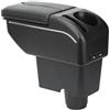 ZENVI Braccioli Compatible with Seat Mii Braccioli 2011-2021 Console Centrale Organizer Immagazzinaggio Scatola Stile Doppia Porta Utilizzabile Per Autisti Supporto Gomito (Stile Fibra Carbonio)
