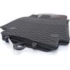 kh Teile Tappetini per auto adatti per Renault Clio IV (X98) 2012-2020, in gomma, tappetti protettivi, tappetini per inverno, resistenti alle intemperie, 4 pezzi, neri, inodori