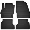 Wielganizator Tappetini in gomma su misura, compatibili con Ford Focus MK2 (2004-2011) station wagon, berlina, utilitaria neri su misura adattamento ottimale