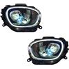 kjjukrhfs Fari Anteriori Per MINI Per Countryman F60 Fari 2017 2018-2020 F60 Faro DRL Testa Della Lampada LED Proiettore Fascio Accessori 2 PCS Car Styling Proiettore Fanale Anteriore