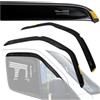 CHROMEMASTER HEKO - Compatibile con Renault Master 2010+ Deflettori per Vetri Laterali; Anteriori; Due pezzi; Deflettori d'Aria Antipioggia, Antiturbo, Oscurati, Aerodinamici; Installazione Rapida e Semplice