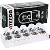 TecPo BA15S - 10, lampadine a incandescenza, per auto, R5W, 12V, 5W