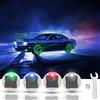 Riloer 4 Pezzi Luce Flash per Pneumatici, Luci Colorate a LED Solari per Pneumatici, Tappi per Valvole Pneumatici, Lampada Stroboscopica, Impermeabile, Quattro Modalità