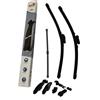 AOQ ORIGINAL QUALITY AOQ - Spazzole tergicristallo anteriori e posteriore set da 3 compatibile con FORD FUSION dal 08/02 al 11/12