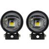 LVGVZTTGKM Fari Faro Moto Per Moto Fuoristrada Fari A LED Faretti Ausiliari Bianco Giallo 2 Pollici Fendinebbia(2PCS)