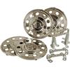 Hansen Styling Parts Set di copricerchi da 16 in Acciaio Inossidabile Compatibile con Iveco Daily (Tipo 35C-50C) LK 6x170mm Pneumatici gemellati (4X copricerchi + 4X Supporti) coprimozzo