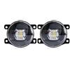 OUVECR Fendinebbia Anteriori Per Fiat Per Panda Per Punto Per Evo 500 Per Sedici 2009 2010 2011 2012 LED Della Luce Nebbia Lampada Nebbia Dell'automobile 8000LM Luci Antinebbia(White Yellow)