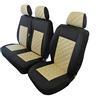 Texmar progettato per adattarsi a Peugeot Boxer, Citroen Jumper/Relè, Fiat Ducato 2006-2018 LHD ECO NERO-BEIGE Coprisedili 2+1 (1 singolo 1 doppio)
