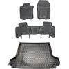 MOTOS Set di tappetini in gomma e tappetini in Pe per il bagagliaio Toyota Land Cruiser J150 2009-2017 Migliorate il vostro comfort di viaggio con il tappetino antiscivolo per auto - tappetino per aut
