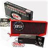 B&S Kit Filtro Aria Sportivo Aspirazione Rigenerabile Lavabile FB786/20 con Profumatore Interni