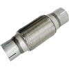 TNTGEBFVBG Silenziatore Punta Di Scarico Coda Tubo Di Scarico Universale Per Auto Flessibile E Telescopico Treccia Collegamento A Soffietto Connettore Per Saldato(Slotting I.D48MM)