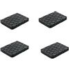 Generico 4 Pezzi Tamponi Ponte Sollevatore 140x110x20mm, Tamponi in Gomma Rettangolari, Compatibile con Ravaglioli Corghi OMCN, Made in Italia