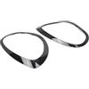Generic Coppia di anelli for fari anteriori neri lucidi for Mini Cooper Countryman F60 F61 2017-2023(Black)