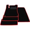 Somer Car Kit Tappetini Auto compatibili con Mercedes GLA - H247 2020-2025 | Set Tappeti in Moquette, Tappeto auto su misura, bordo rosso