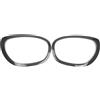 Qqmora Cornice Faro 2 Pezzi Sinistra Destra Cornice Faro Sostituzione per Mini F60 F61 2017 2023 OEM 51137388117 51137388118 ABS 44x28x3 Cm (Modello in fibra di carbonio)
