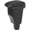 YJYWZH Bracciolo per Kia Morning Picanto con 3 porte USB | 2 Porte USB e 1 USB-C,Doppio vano portaoggetti,Bracciolo centrale scorrevole,Pelle PU,Base Integrata,Installazione semplice