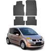 OMAC Tappetini in Gomma Compatibili con Renault Modus 2004-2012 Tappetini Auto Gomma Nero 4tlg