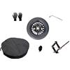 D'ANGELO 1988 Kit Ruotino di Scorta 17 compatibile con Subaru XV con Cric, Chiave, Vite, Guanti e Sacca 135/90R17