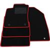 Somer Car Tappetini compatibili con MG ZS Benzina 2017-2025,bordo rosso, kit tappetini auto personalizzati, set tappeti in moquette.