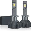 SXA Lampadine Per Fari A LED, Kit Di Conversione Per Fari A LED Super Luminosi Da 120 W 40000 Lumen 6000 K Bianco Freddo IP68 Impermeabili, Confezione Da 2,H8/h9/h11