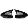 Lnojxxk Specchiett Calotte Per Hyundai Per I30 N Line 2018-2021 Specchietto Retrovisore Copertura Specchietto Fastback N Project C 2020 Laterale Decorativo Retrovisore Copertura(Bright black)
