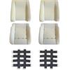 Calvo Maria Kit imbottiture sedili anteriori compatibile Panda 141 1986-2003 - NON originale, 2 schienali + 2 sedute in poliuretano con 12 cinghie elastiche rinforzate - ricambio Made in Italy resistente