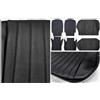 Italfodere Tappezzeria Finta Pelle Compatibile Con Fiat 500L Anni 60-70 Vari Colori (Nero)