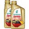 Petronas Kit 2X Sprinta Olio Motore 4T 100% Sintetico 4 Tempi F900 10W-50-2 Confezioni da 1 Litro