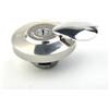 BlesConi Tappo serbatoio carburante con chiave per Honda Shadow VT750 DC C2 VLX VT600 Spirit Alluminio Argento