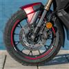labelbike Adesivi Moto Cerchi Ruote 14-15 Compatibile con Honda | Adv350, Strisce, Ruote, Tuning Kit, Decorazione, Rosso, Made in Italy