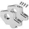 CYDJML Kit Riser Manubrio Per Moto 25,4 Mm Per Yamaha XVS650 V-Star 650, Adattatore Per Morsetti Per, Di Montaggio Per Rialzo Rialzato Riser Manubrio Moto(Argento)