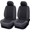 RIVEXTAUTO Coppia coprisedili Anteriori universali TrofeoDue per Auto con e Senza airbag Laterali 100% Made in Italy (Antracite/Antracite)