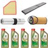 Cormar KIT TAGLIANDO COMPLETO FILTRI + OLIO CASTROL 5W30 COMPATIBILE CON OLIO BMW SERIE 3 318d E90/E91 105KW 143CV DAL 2008 ->